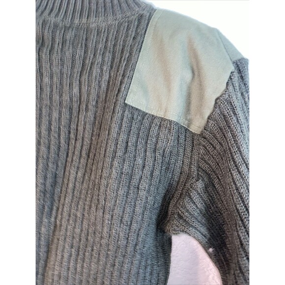 USMC Marine wool sweater Corps Military Uniform Green 42 arm pad army - Picture 7 of 7